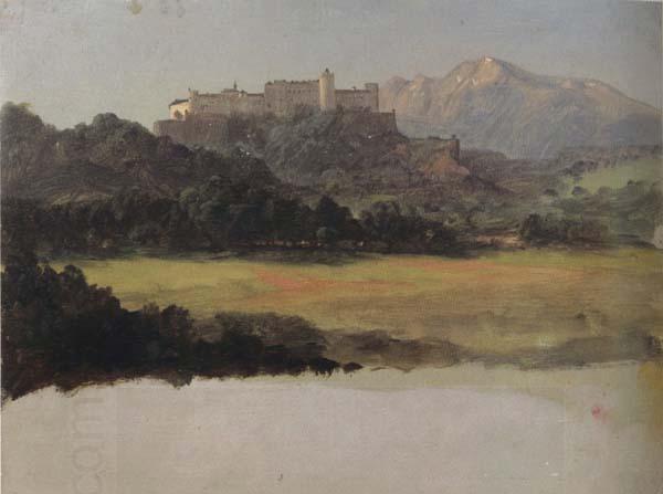 Frederic E.Church Salzburg,Austria,View of the Castle oil painting picture